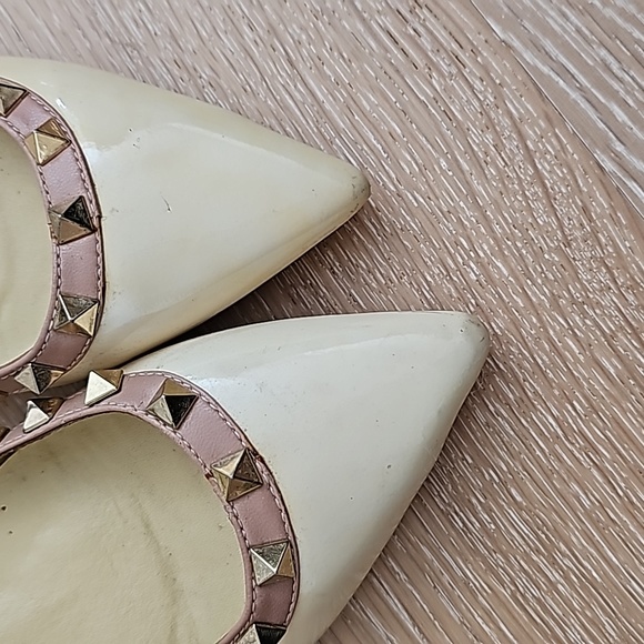 VALENTINO rockstud blallet flat in Patent Leather - Picture 3 of 7